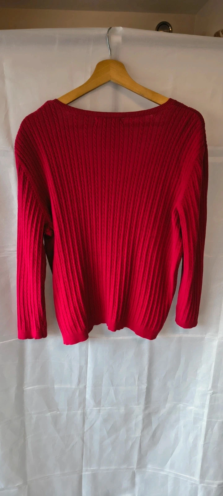 Lauren Ralph Lauren tricô | 100% algodão | vermelho | tamanho L | malha fina | #274 – photo 7